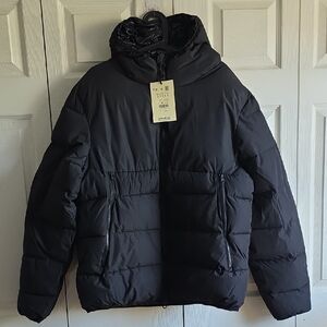 Pull&Bear Men's Dark Puffer Jacket Size M  NWT